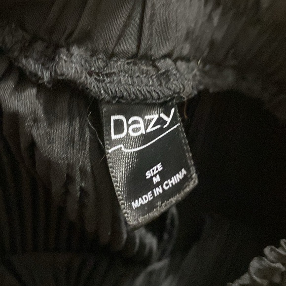 Dazy medium crinkled skirt black - Picture 4 of 4